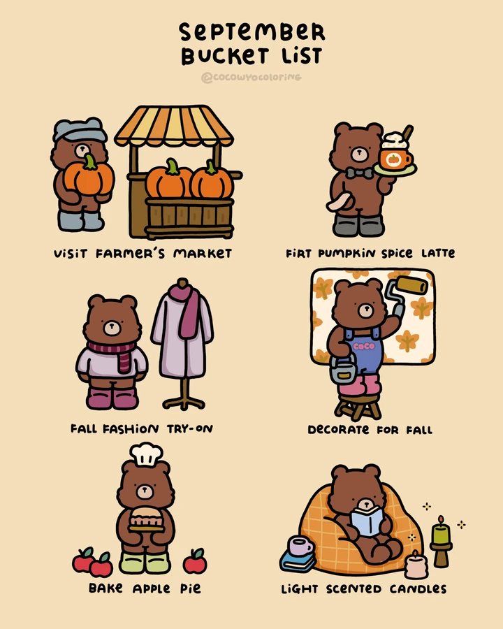 Un acogedor obsequio para colorear de lista de deseos
