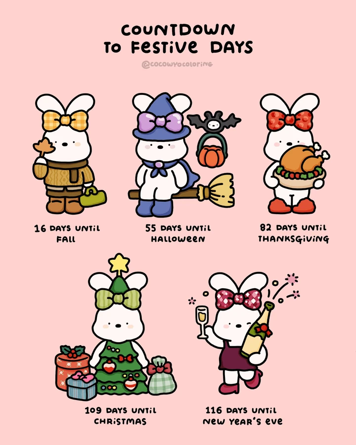 Un obsequio festivo para colorear de cuenta regresiva